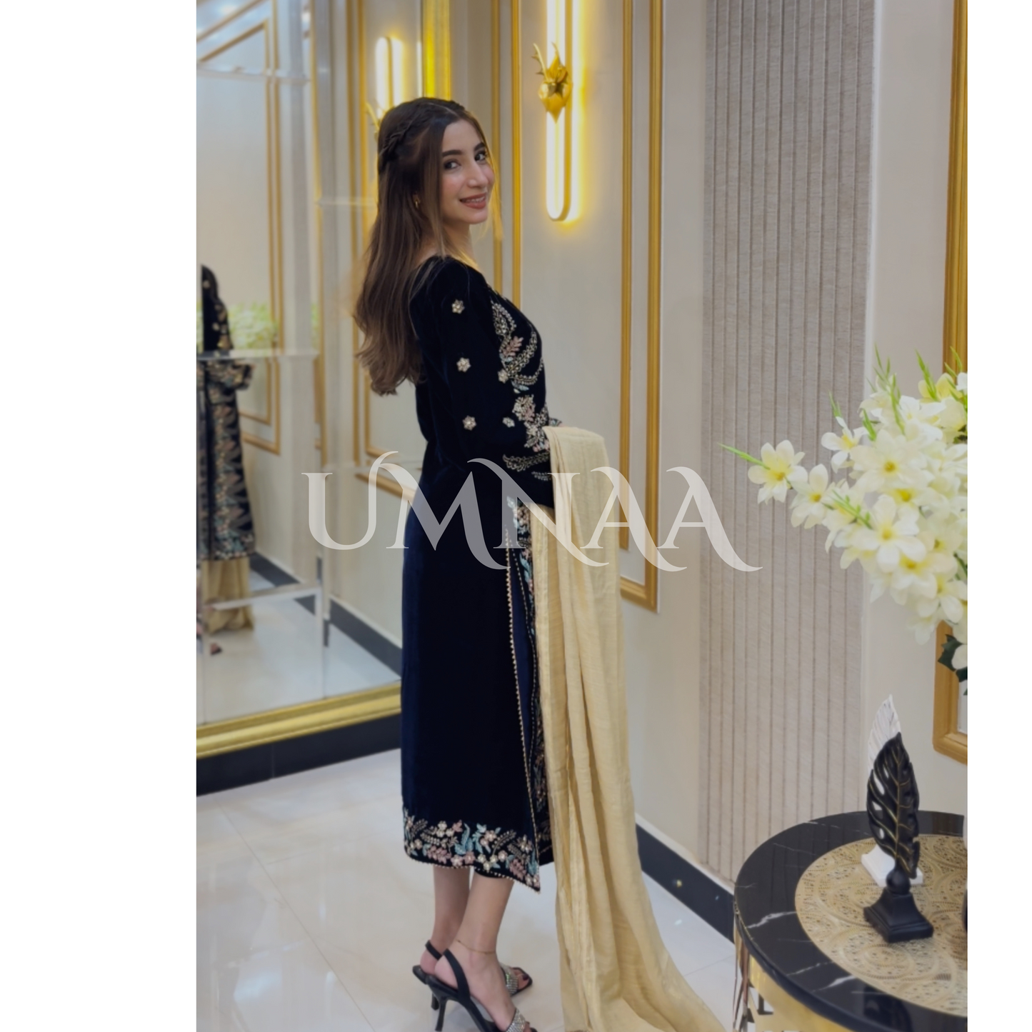 Luxury Embroidered Handwork Velvet Collection
