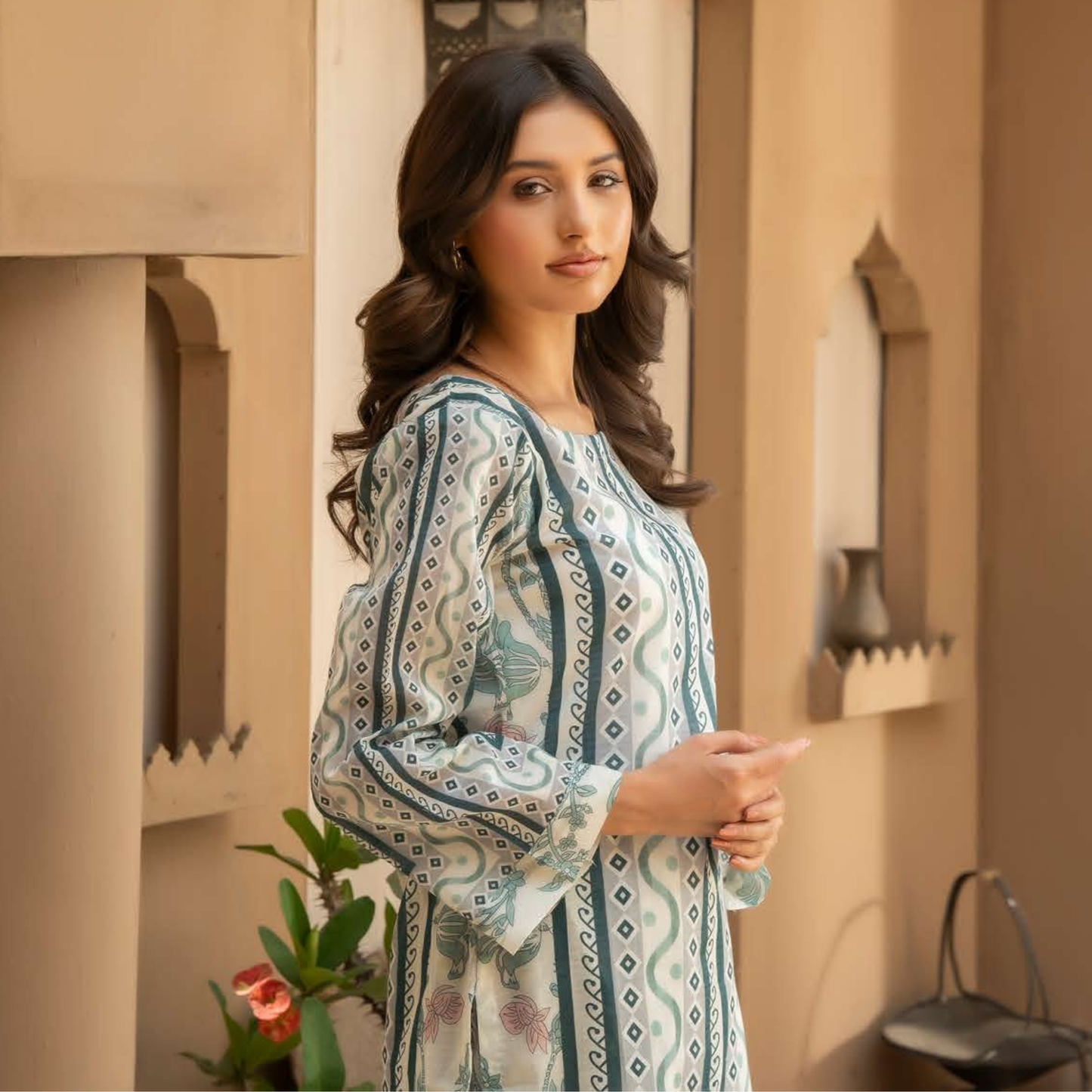 UMRZ-45 2 Pc Printed Cotton Co-Ord set |Ready to Wear| Rangz