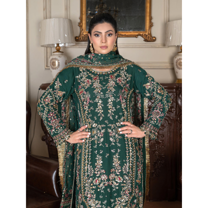 UA-115 Luxury Embroidered Festive Chiffon Collection | Ready to Wear | Umnaa