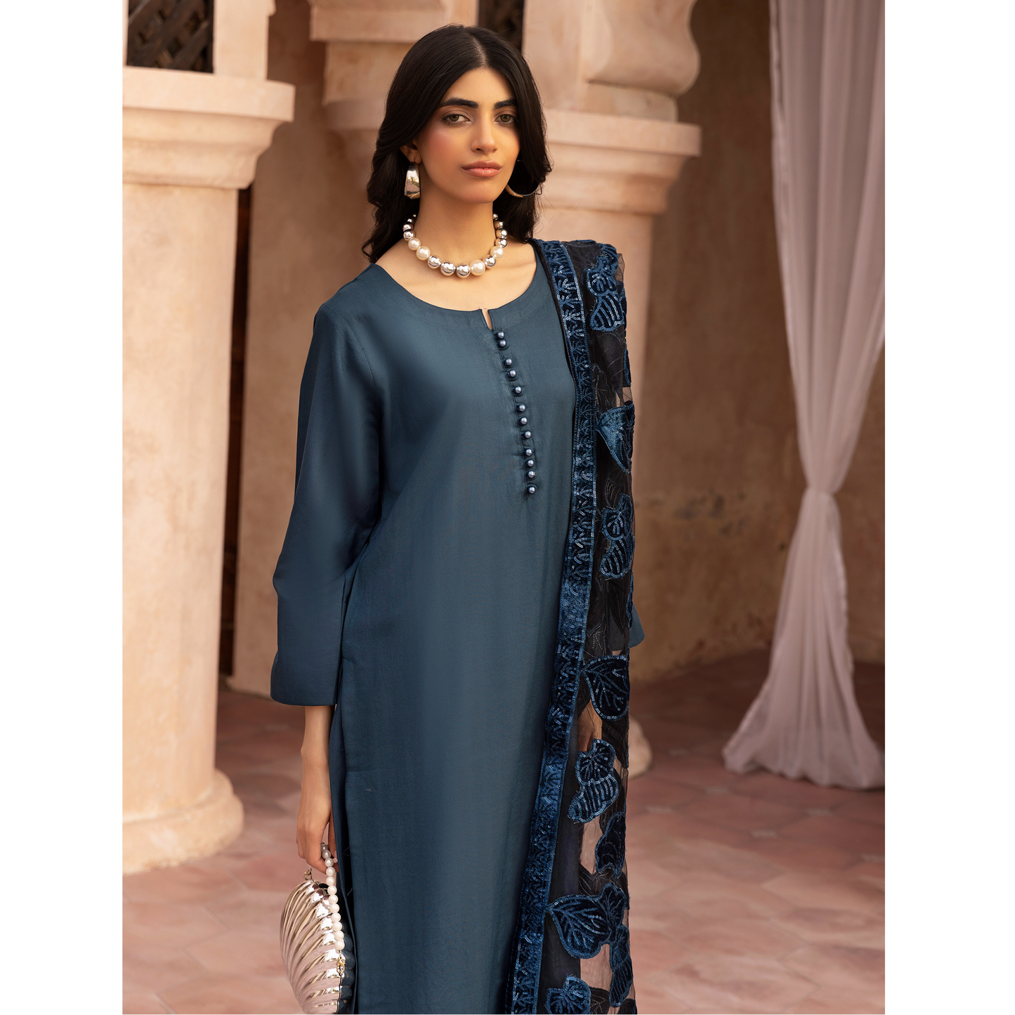 UMS-45 NURA LUX by Simrans Laserkari Dhanak Winter Collection | Ready to Wear | Asian Clothes