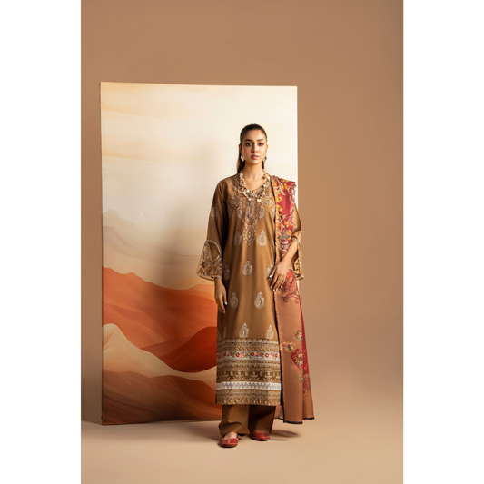 RA-25 Embroidered Dhanak Collection by Raniya.h