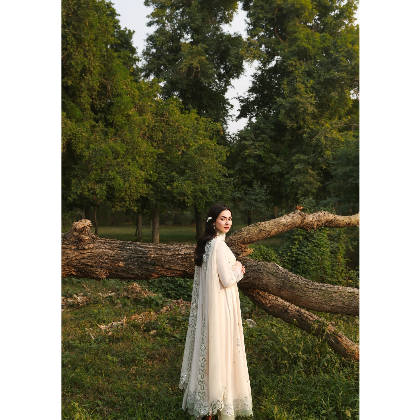 UMS-55 Janan Mother Daughter Chikenkari Jacquard Eid Edit by Simrans | Ready to Wear Asian Pakistani clothes