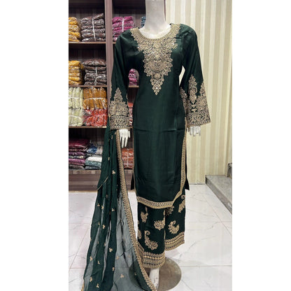 UA-168 Mother–Daughter Embroidered Viscose Matching Festive Collection by Umnaa