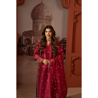 UA-170 Raw Silk Embroidered Festive Collection