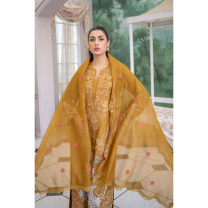 UMRZ-55 Festive Maria.b Lux by Rangz Embroidered Linen Collection