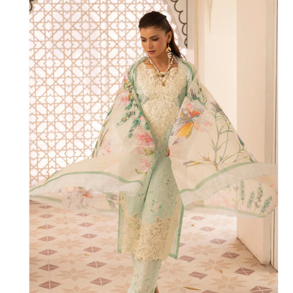 UMS-63 "Limelight" by Simrans Embroidered Printed Pure Lawn 3 Pc Collection Ready to Wear Pakistani Asian clothes