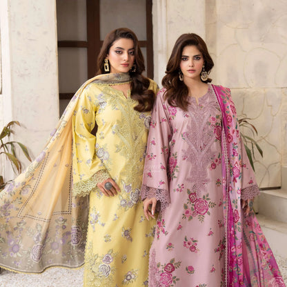 KC-1569 "Tabeer" Embroidered Festive Cambric Cotton Collection by Karma Collection