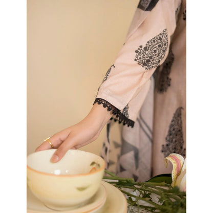 RA-37 Embroidered Printed Lawn Dress with Printed Cotton Silk Dupatta | Women's 3 Piece Summer Suit