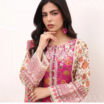 UA-334 Embroidered Viscose 3 Pc Collection Ready to Wear Pakistani Asian clothes by Umnaa