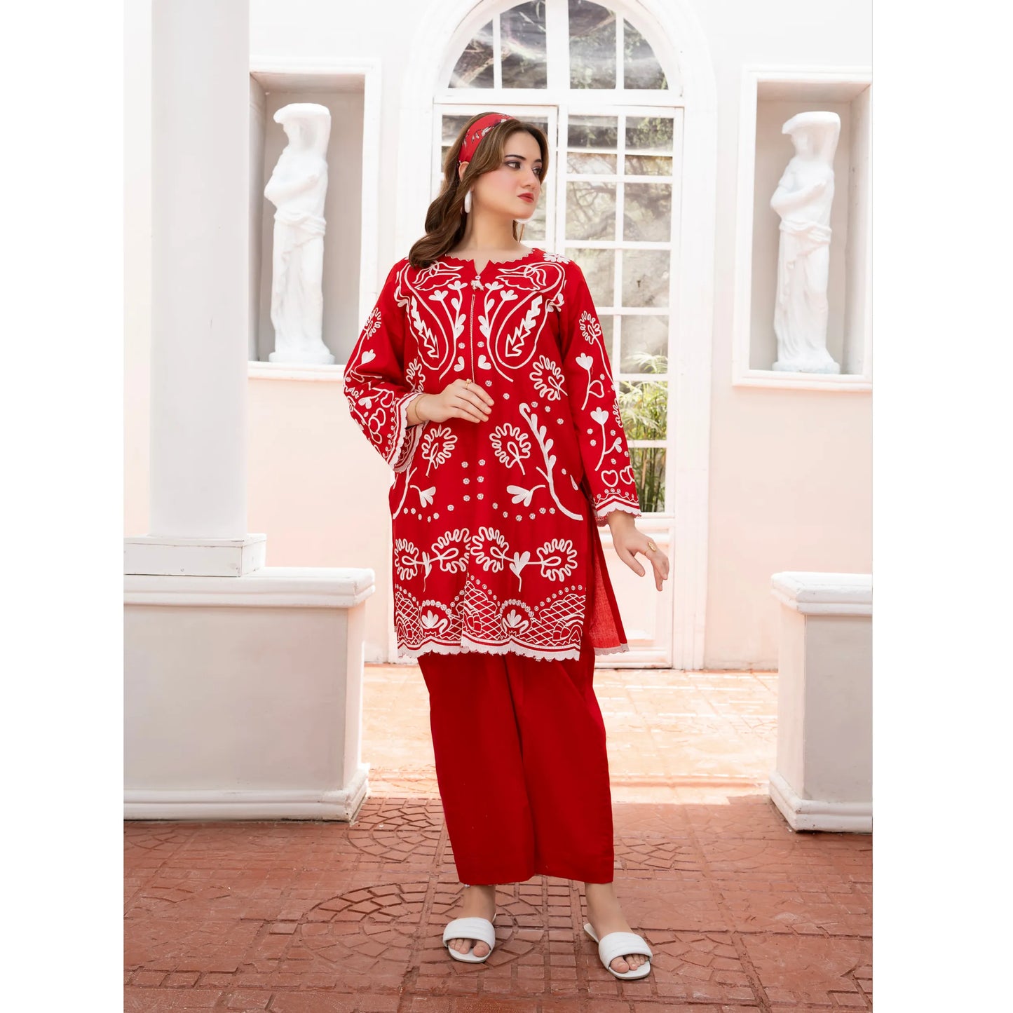 UA-243 Embroidered Lawn Summer Lawn Co-Ords Set by Umnaa