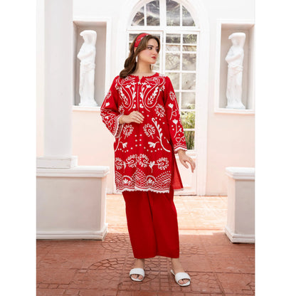 UA-243 Embroidered Lawn Summer Lawn Co-Ords Set by Umnaa