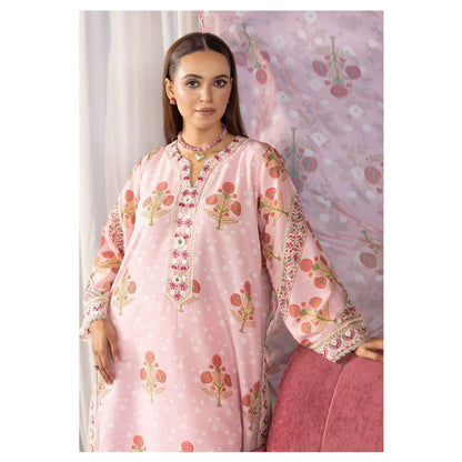 UMS-67 Ethnic Rozana by Simrans Poly Lawn Kaftan Co Ords set