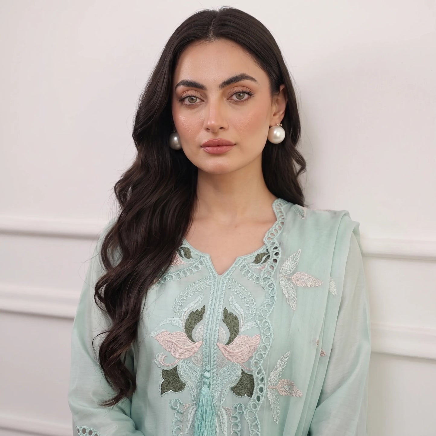 UA-265 Embroidered Festive Kaftan Sheesha Silk Collection by Umnaa | Pakistani Trendy Kaftan Asian Clothing