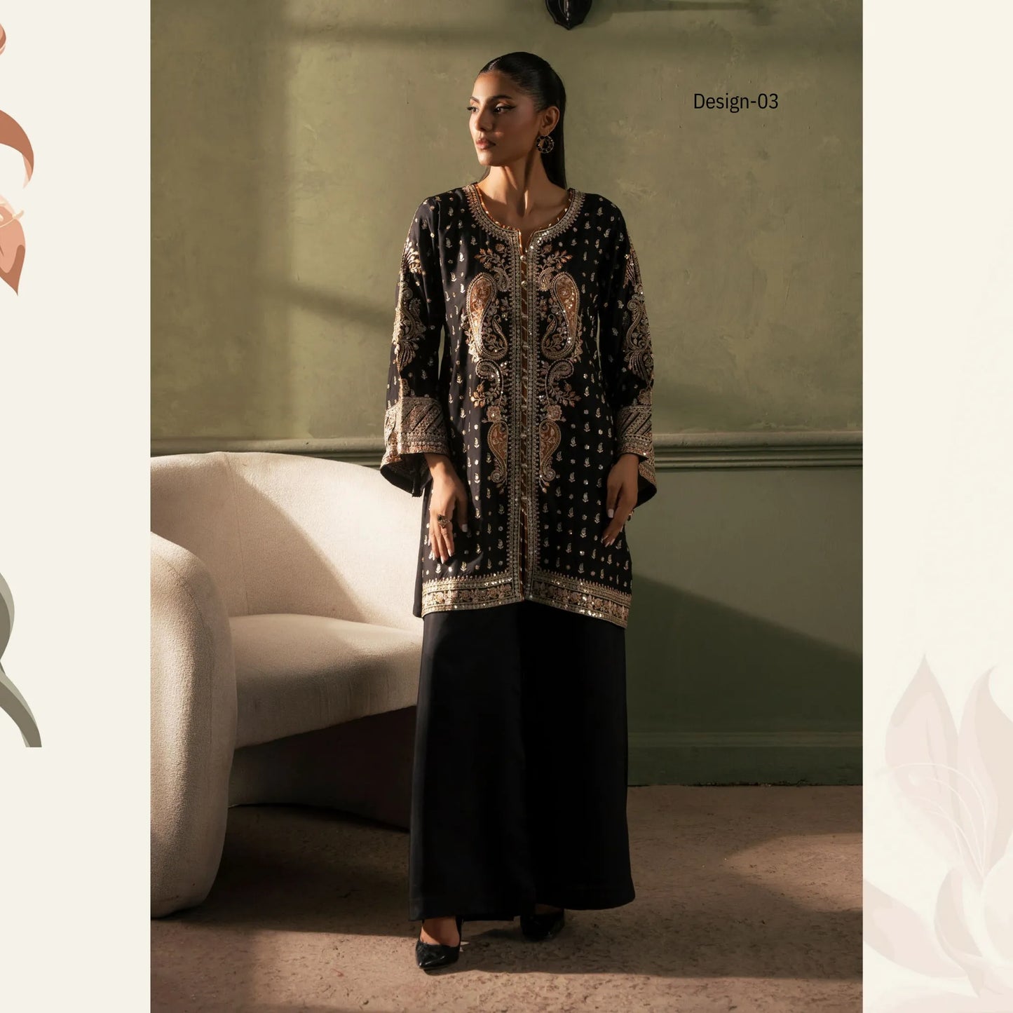 UTT-24 "Ethnic Essence" Luxury Viscose 2 Pc Collection | Traditional Thread