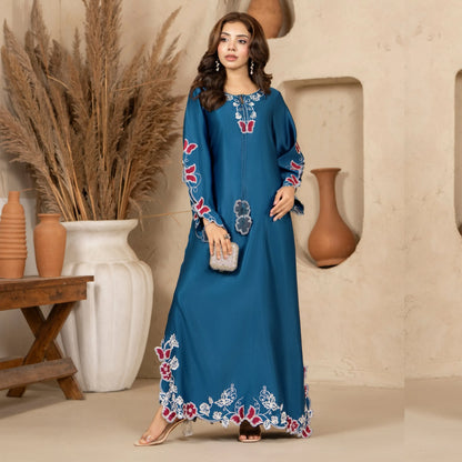 RA-39 Embroidered kaftan 2 Pc - Raniya.h