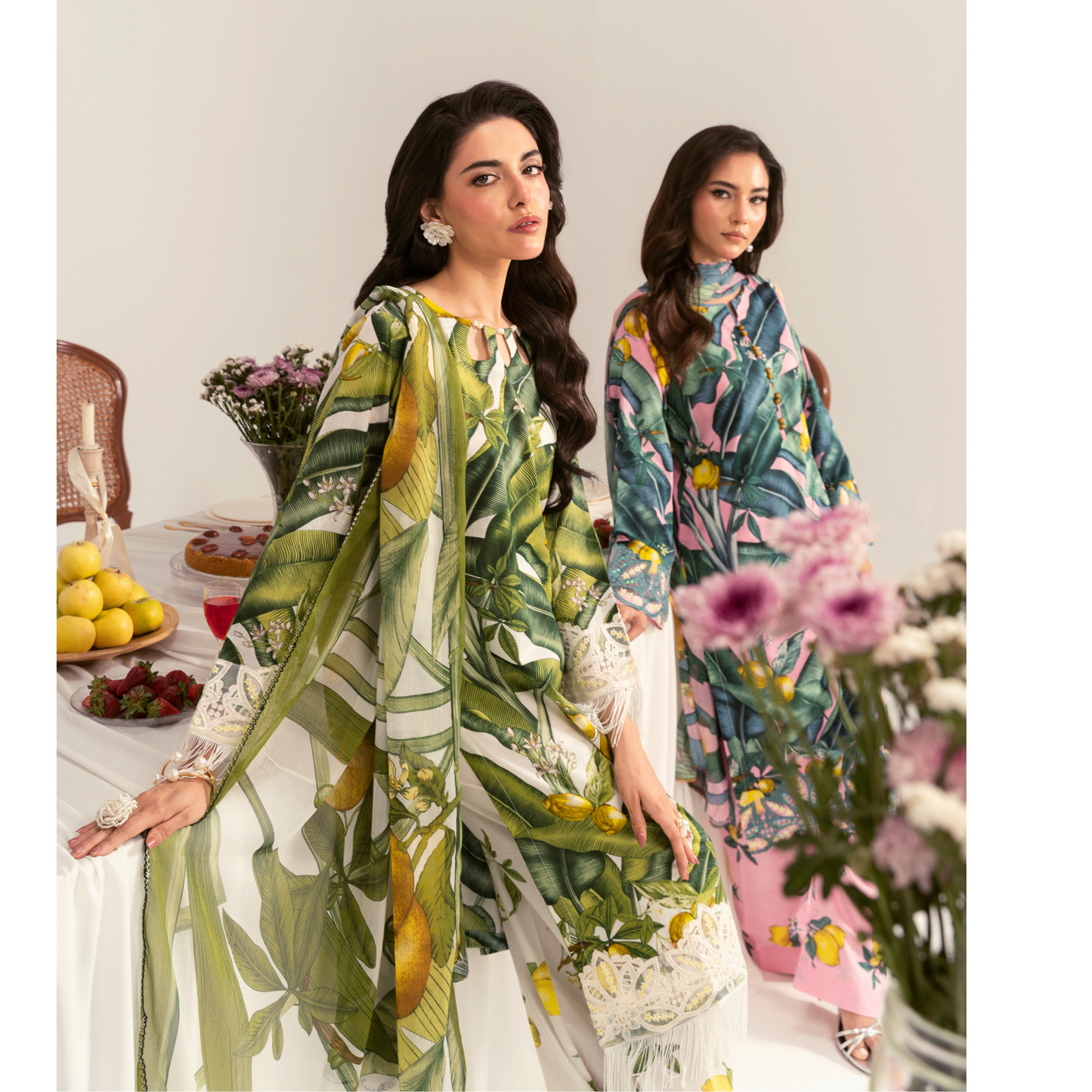 UA-94 3 Pc Embroidered Printed Summer Lawn | Ready to Wear | Umnaa