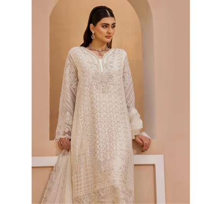 UTT-10 "Chantelle" Embroidered Chiffon Festive Collection by Traditional Thread