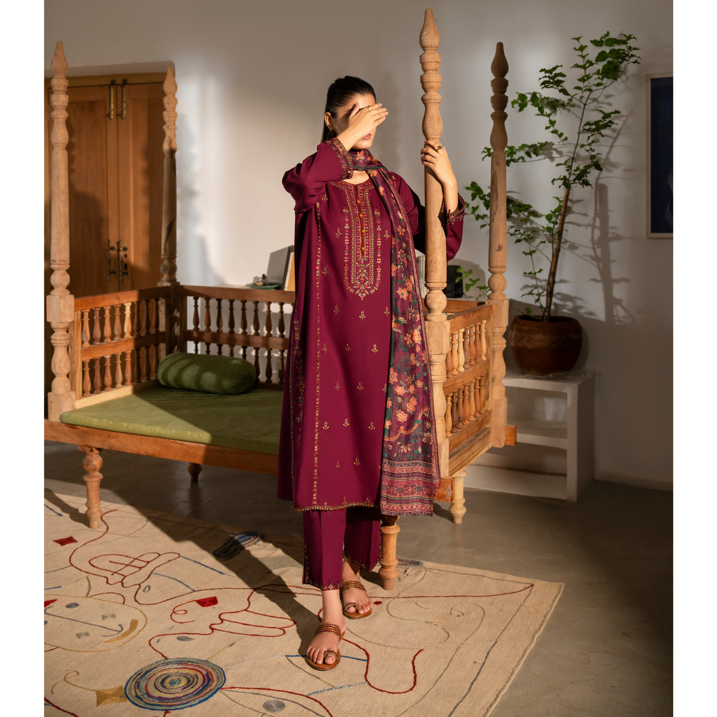 UCA-24 "Saavan" Premium Cotton Embroidered Collection by Casuallite