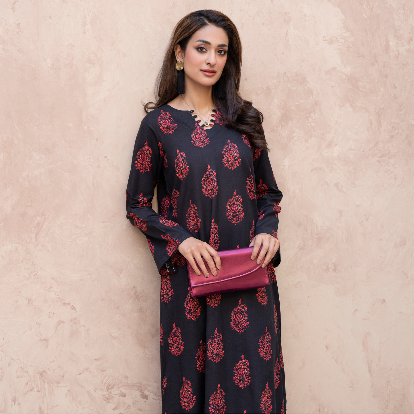 RA-33 Embroidered Lawn Long Kaftan Style 2 Piece Casual Summer Collection by Raniya.h