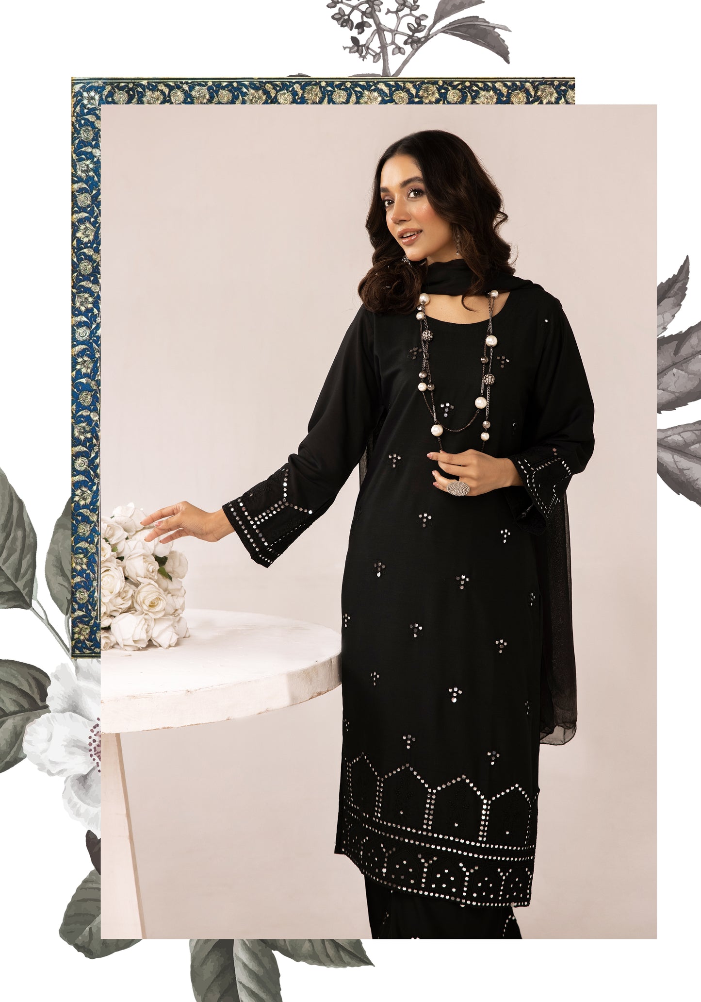 3 Piece Embroidered linen Collection By Simrans