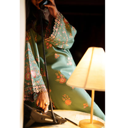 UCA-37 EALA Festive Embroidered Viscose Dress with Printed Silk Dupatta | Women’s Festive Wear Pakistani Designer Outfit by Casuallite