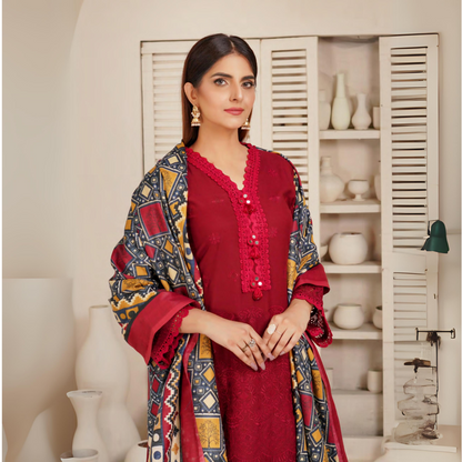 3 Pc Dhanak Collection | Ready to Wear | MUNIRA | UMMUN07