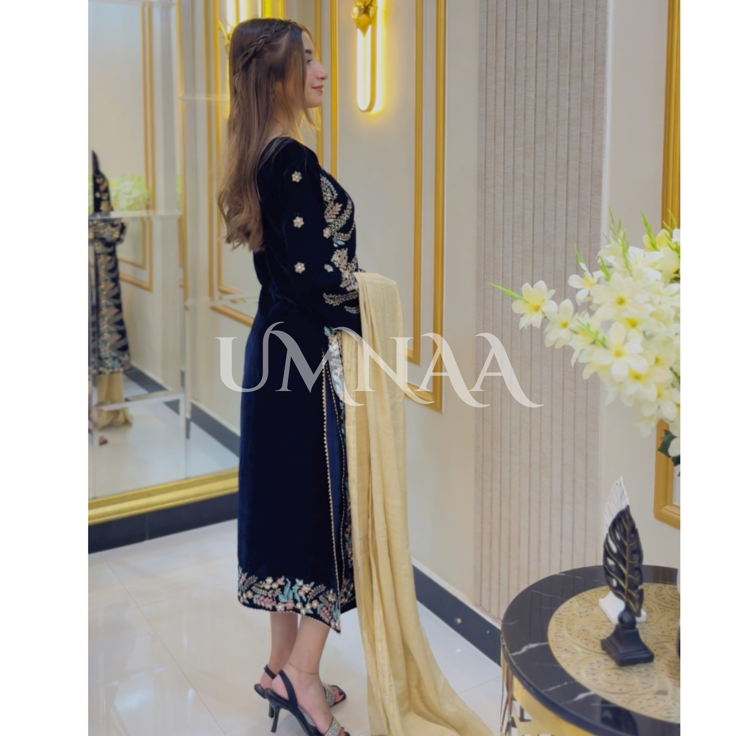 Luxury Embroidered Handwork Velvet Collection