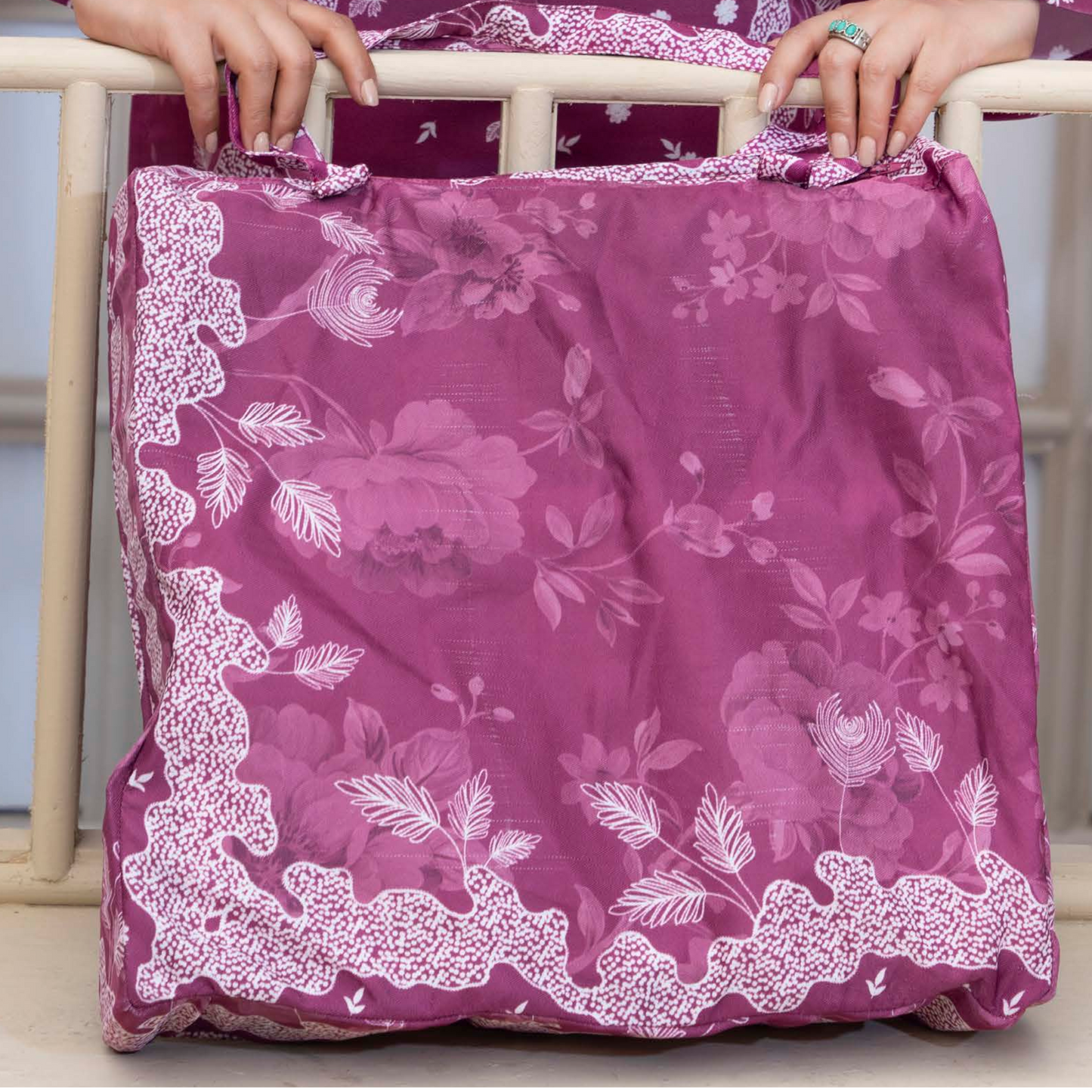 2 Printed Pakistani Co-Ords Set with Bag | Ready to Wear | Raniya.h | UMRAH0901