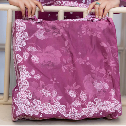 2 Printed Pakistani Co-Ords Set with Bag | Ready to Wear | Raniya.h | UMRAH0901