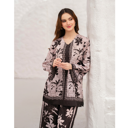2 Pc Mother & Daughter Pakistani Printed Co-ord Set Collection by Garnet