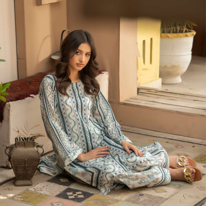 UMRZ-45 2 Pc Printed Cotton Co-Ord set |Ready to Wear| Rangz