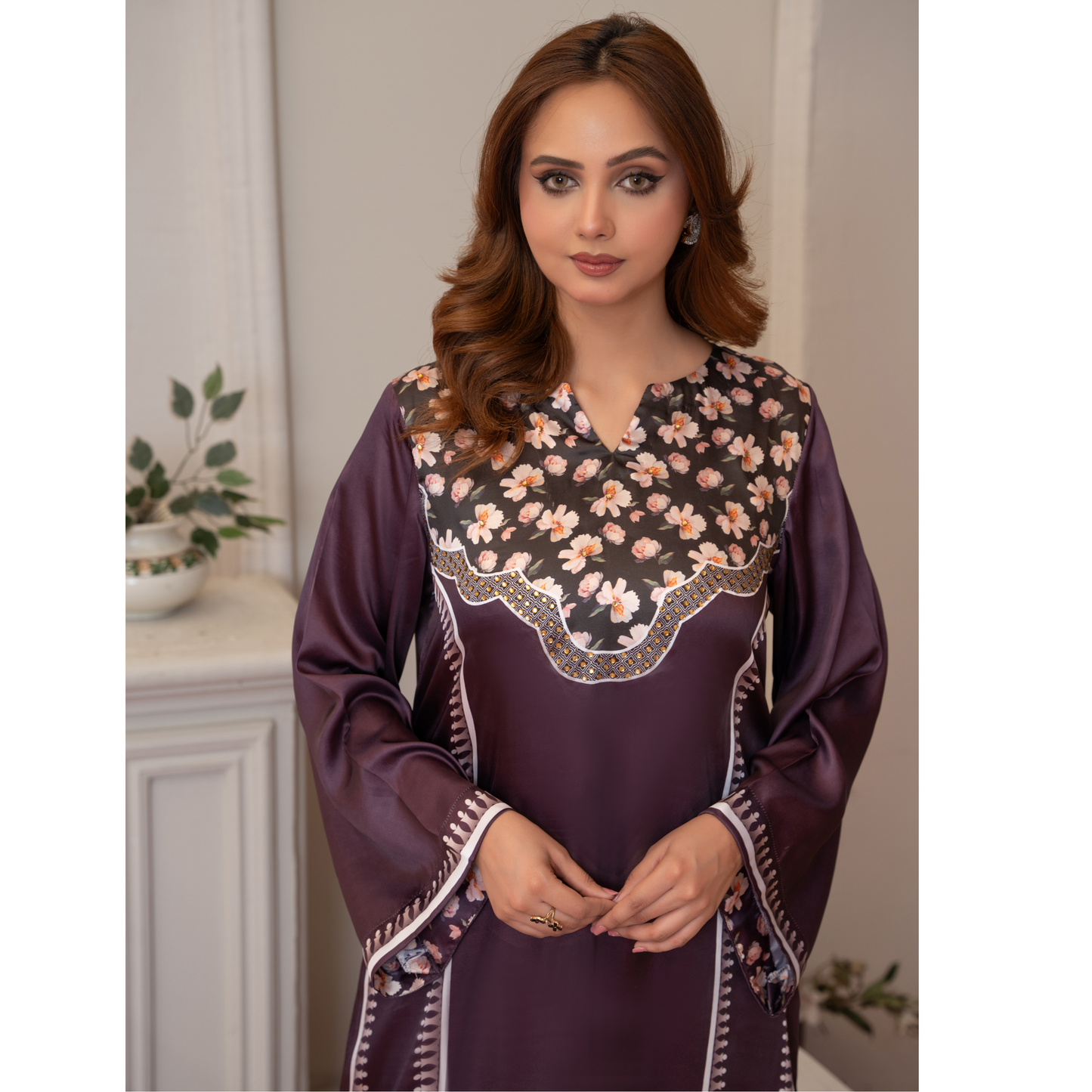 RA-16 2 Printed Silk Pakistani Co-Ords Set | Ready to Wear | Raniya.h
