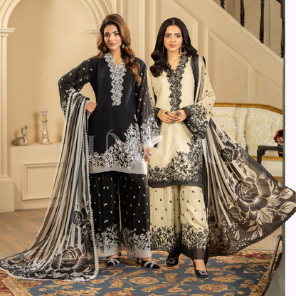 F-469 Embroidered Georgette Chiffon Collection by karma Collection