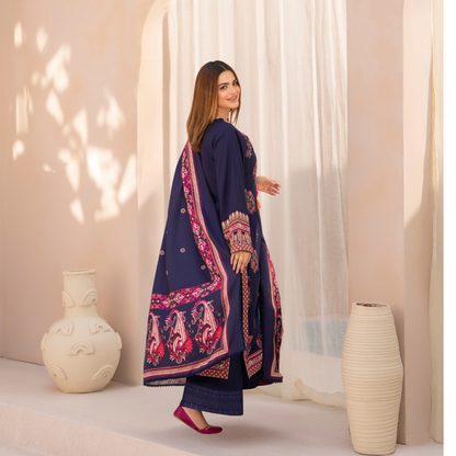 "Mishaal" Khat Edition Luxury Embroidered 3 Piece by Karma Collection