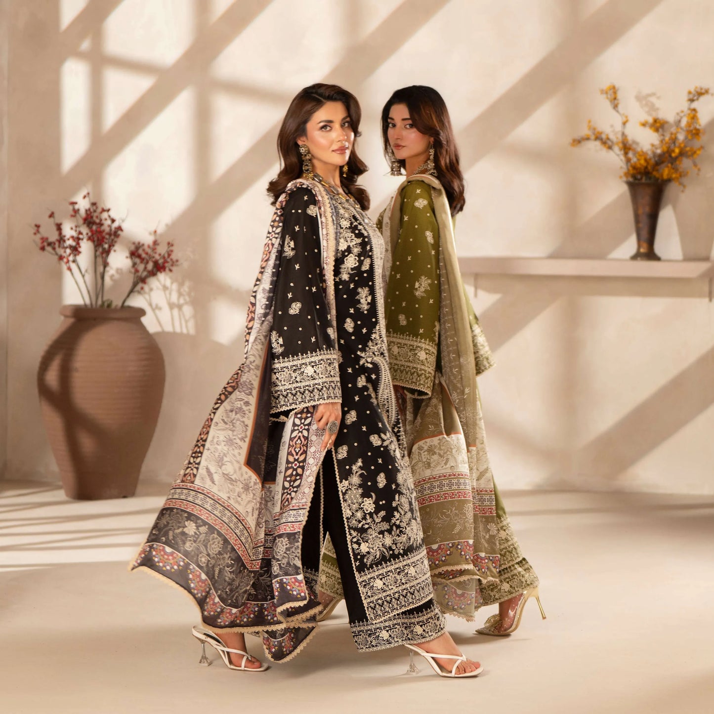 KC-1560 "Ferisha" Embroidered Festive Collection by Karma Collection