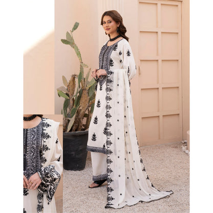 UA-179 Embroidered Linen Festive Collection by Umnaa