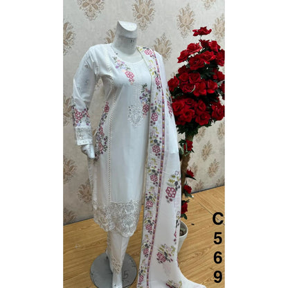 UA-185 Embroidered Cotton 3-Piece Collection | Ready to Wear Asian clothes