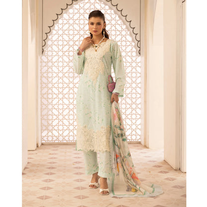 UMS-63 "Limelight" by Simrans Embroidered Printed Pure Lawn 3 Pc Collection Ready to Wear Pakistani Asian clothes