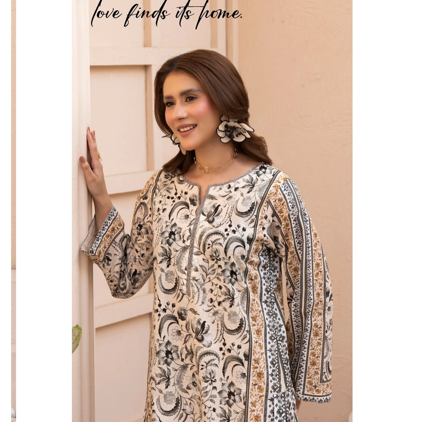 UMRZ-59 Printed Lawn Co-Ords set Collection by Rangz | Ready to Wear Pakistani Asian clothes