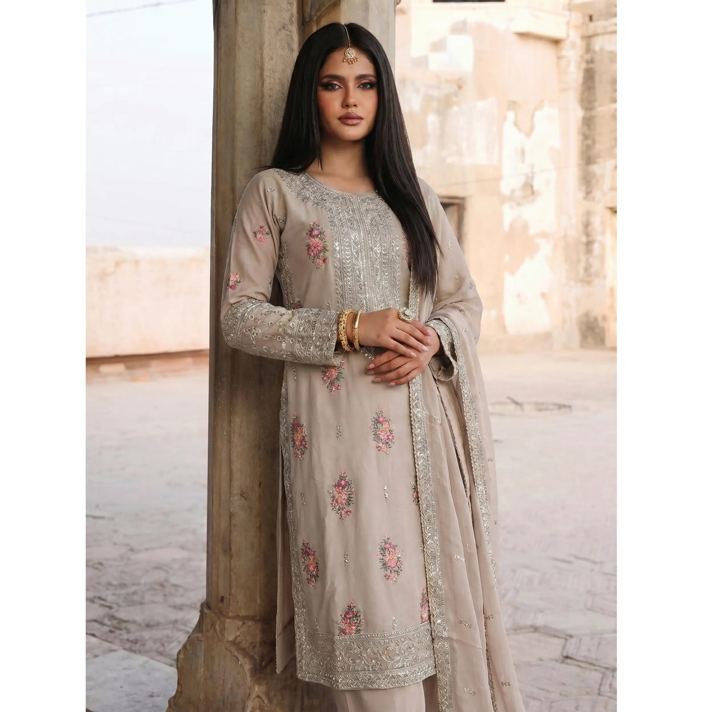 UA-201 Embroidered Cotton Festive Collection By Umnaa | Ready to Wear Pakistani Asian clothes