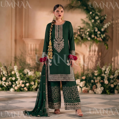 UA-210 Embroidered Chiffon Sharara Festive Collection by umnaa | Ready to Wear Pakistani Asian clothes