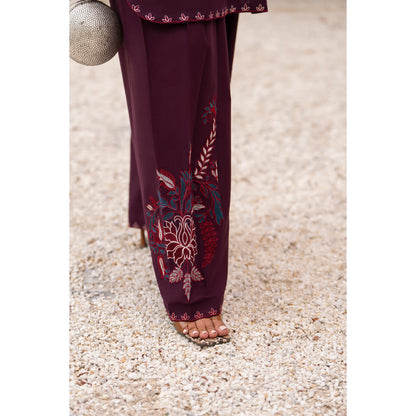 UA-257 Embroidered Cambric Cotton Co-Ord Set | Ready to Wear | Asian Clothes