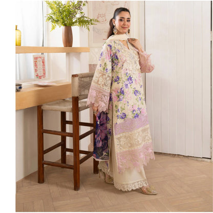 "Flora" Embroidered Lawn 3 Pc Collection | Karma Collection