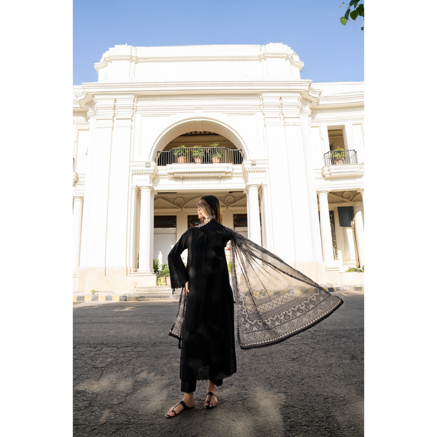 UCA-22 3 pc Summer Cotton Lawn Monochrome Collection | Ready to Wear | Casuallite