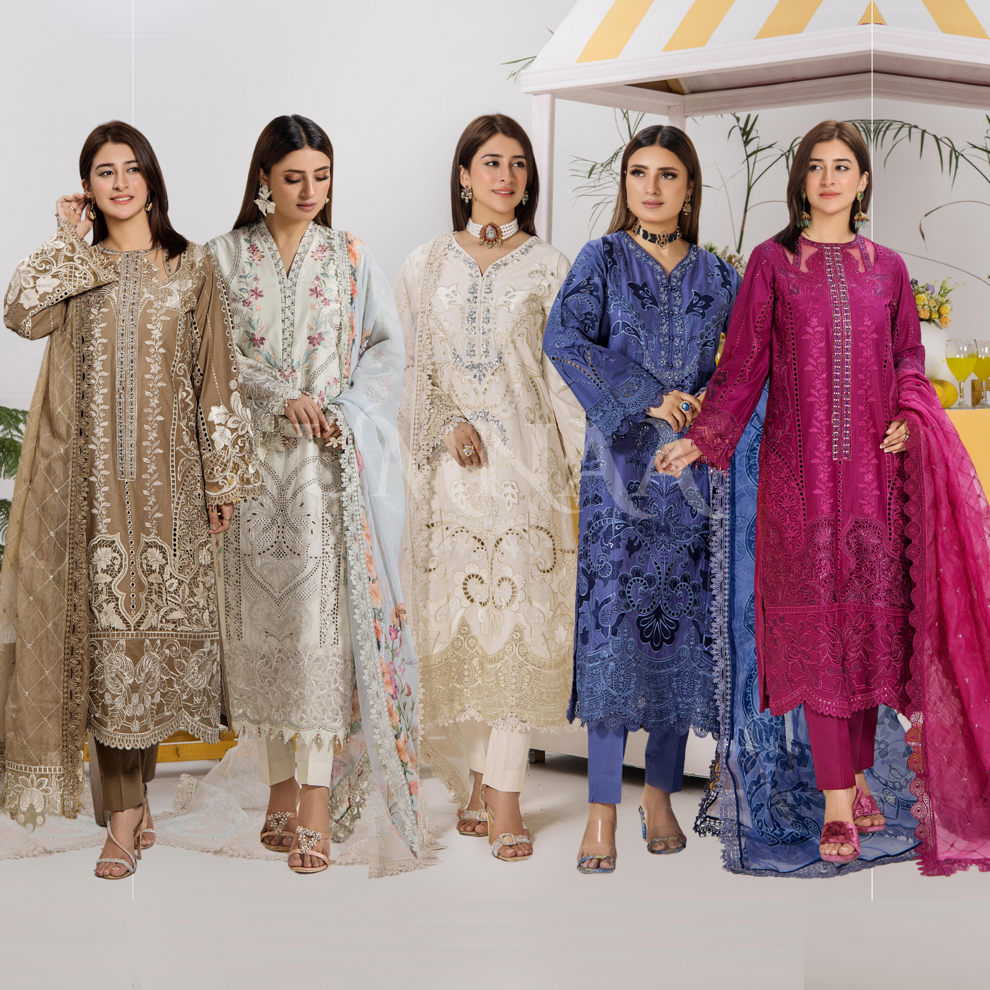 UTT-06 Embroidered Lawn 3 Pc Ready to wear Collection | Traditional Thread