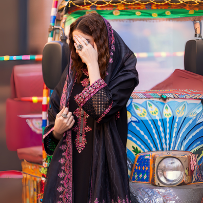 UCA-15 3 Pc Embroidered Cambric Cotton Ready to Wear Eid Collection by Casuallite