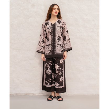 2 Pc Mother & Daughter Pakistani Printed Co-ord Set Collection by Garnet