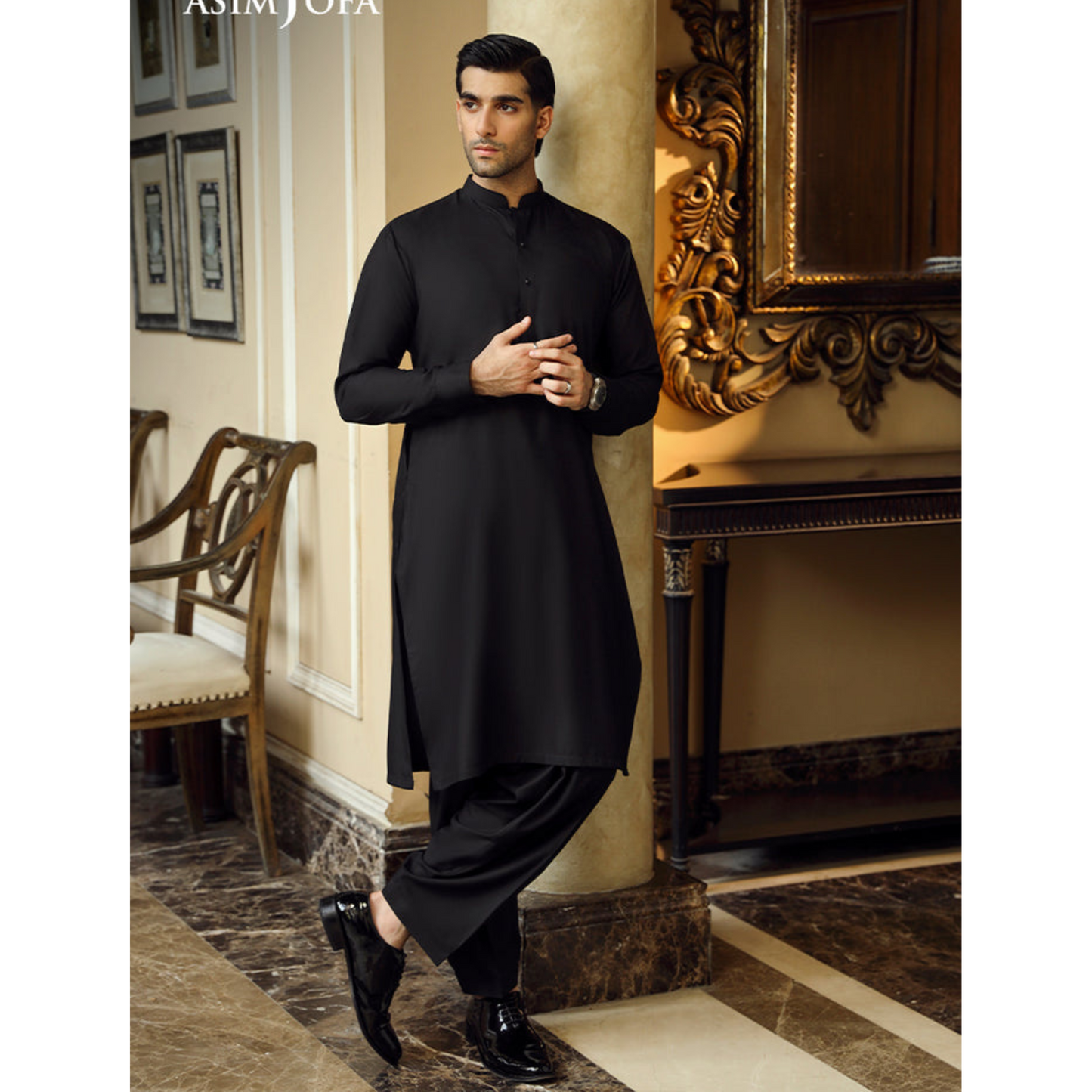 2 Pc Mens Shalwar kameez Collection-Asim Jofa