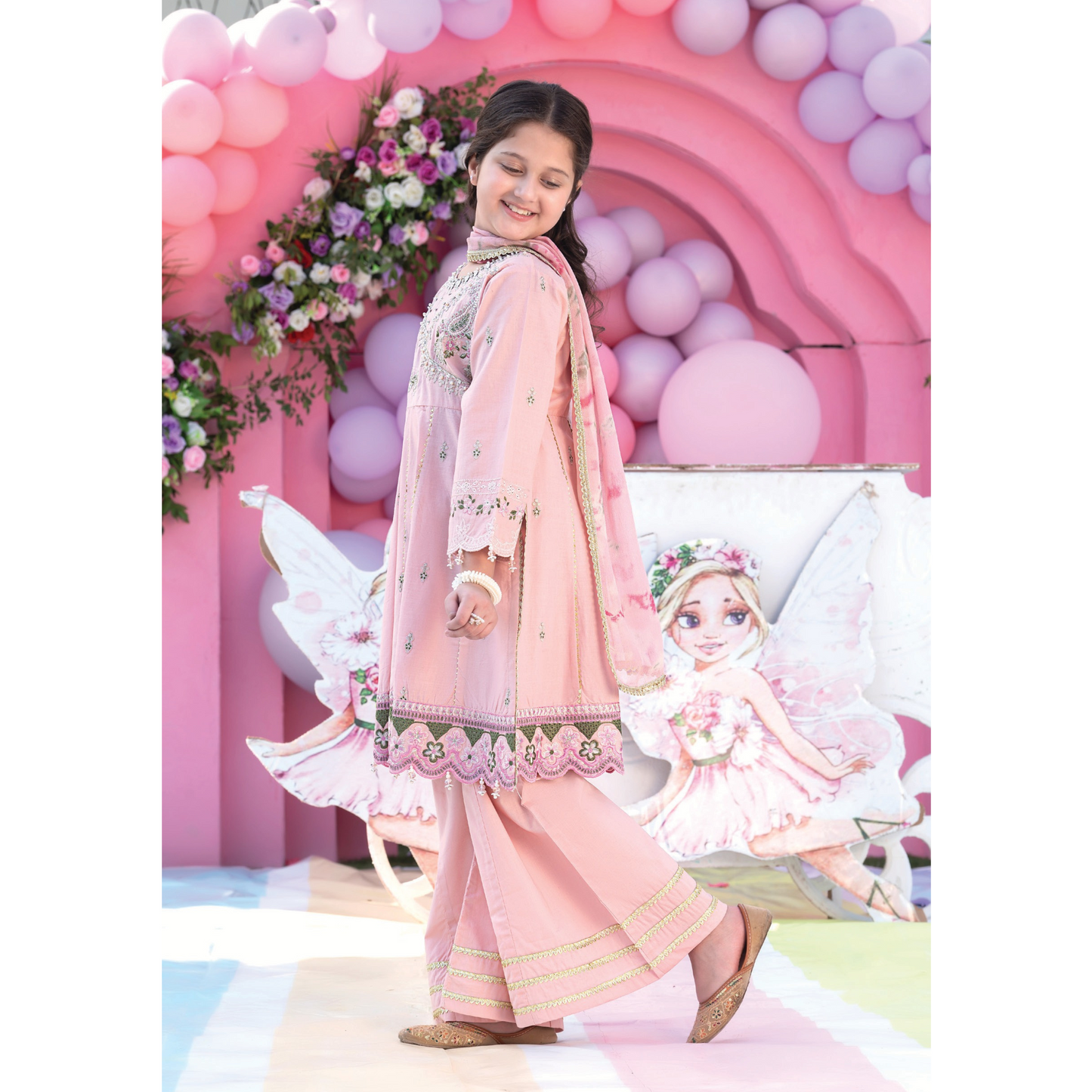 UAL-03 Kids 3 Pc Luxury Festive Cambric Cotton Eid Collection by Allys