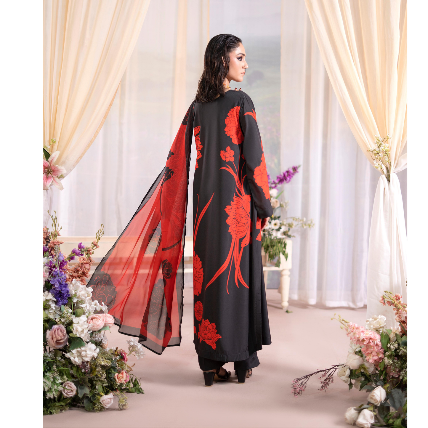 RA-20 3 Pc Printed Silk Collection |Ready to Wear | Raniya.h
